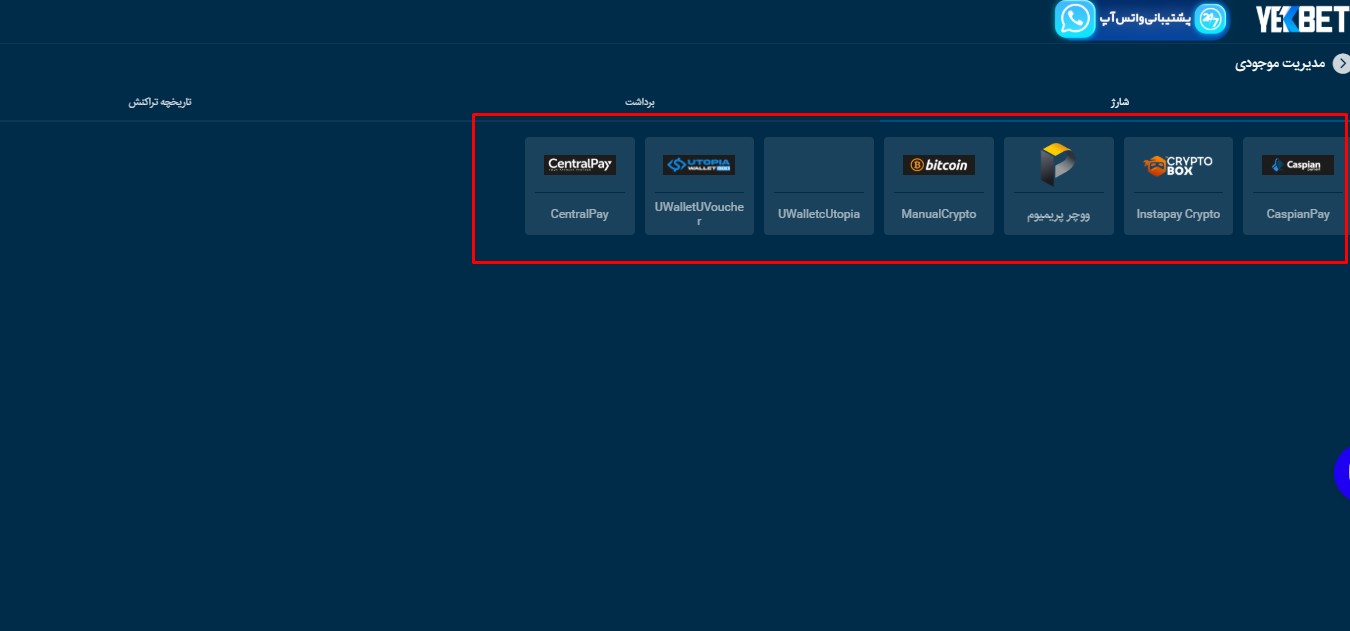 روش ‌های مختلف شارژ حساب در یک بت